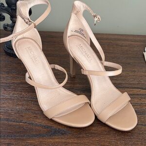Michael Shannon Beige Strappy Heels